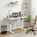 Vinsetto Adjustable Desk, Electric Standing Desk For Home Office, White