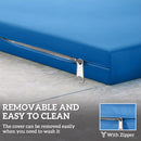 Outsunny 3PCs Rattan Garden Seat Cushions Pads for Patio Furniture Green