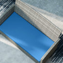 Outsunny 3PCs Rattan Garden Seat Cushions Pads for Patio Furniture Green