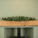 90cm Snow King Fir Christmas Swag Garland with Pine Cones & Snow Tips