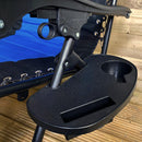 Luxury Padded Multi Position Zero Gravity Garden Relaxer Chair Lounger In Blue & Black
