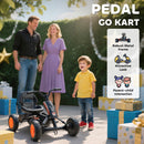AIYAPLAY Pedal Go Kart, Go Kart For Kids Ages 2-5 Years, Black