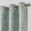 Lewis's Tuscany Eyelet Curtains - Duck Egg