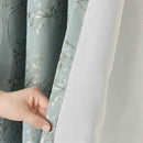 Lewis's Tuscany Eyelet Curtains - Duck Egg