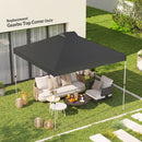 Outsunny Gazebo Roof Replacement UV50+ Waterproof 3x3(m) Dark Grey