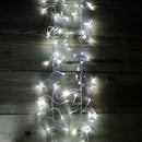 960 LED 12.4m Premier Cluster Indoor Outdoor Multi Function Mains Operated Christmas Lights with Timer on Clear Cable in Cool White