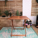 Windermere Outdoor 4 Person Folding Square Wooden Table
