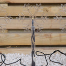 Set of 8 Battery Powered Light up Snowflake Christmas Path Lights with LEDs