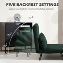 HOMCOM Click Clack 2 Seater Sofa Bed for Living Room, Guest Room