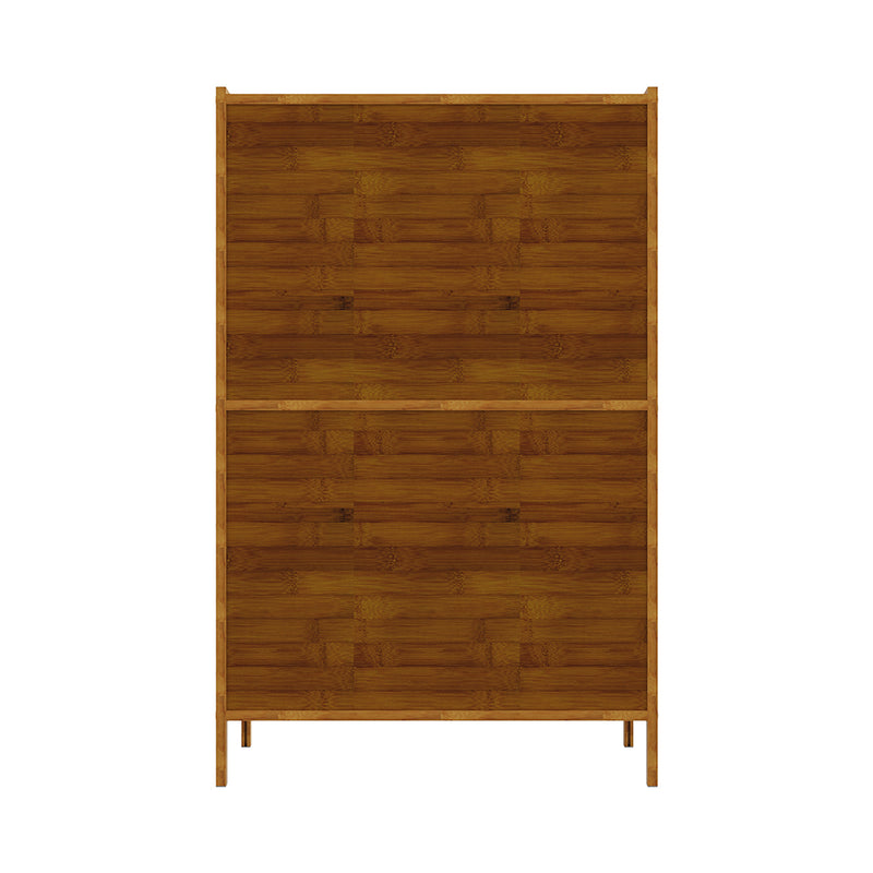 Livingandhome Minimalist Bamboo Storage Bookcase