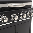 5-Burner Outdoor Gas Burner with Side Burner Gas Gill