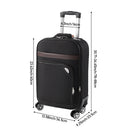 Modishion 20-Inch Softshell Expandable Suitcase with Combination