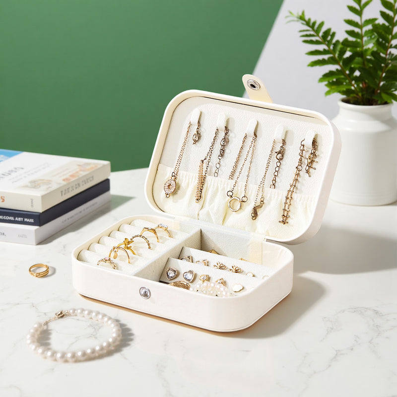 Sheonly Portable PU Leather Jewellery Box