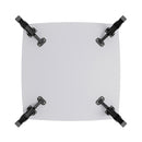 Livingandhome Square 80cm Wooden Folding Coffee Table