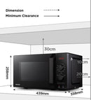 Toshiba 20L Countertop Microwave Oven With 8 Auto Menus