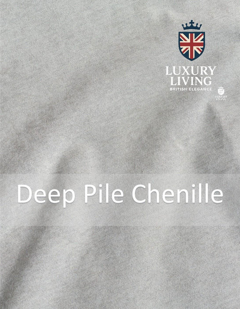 Chenille Blackout Taped Curtains Silver