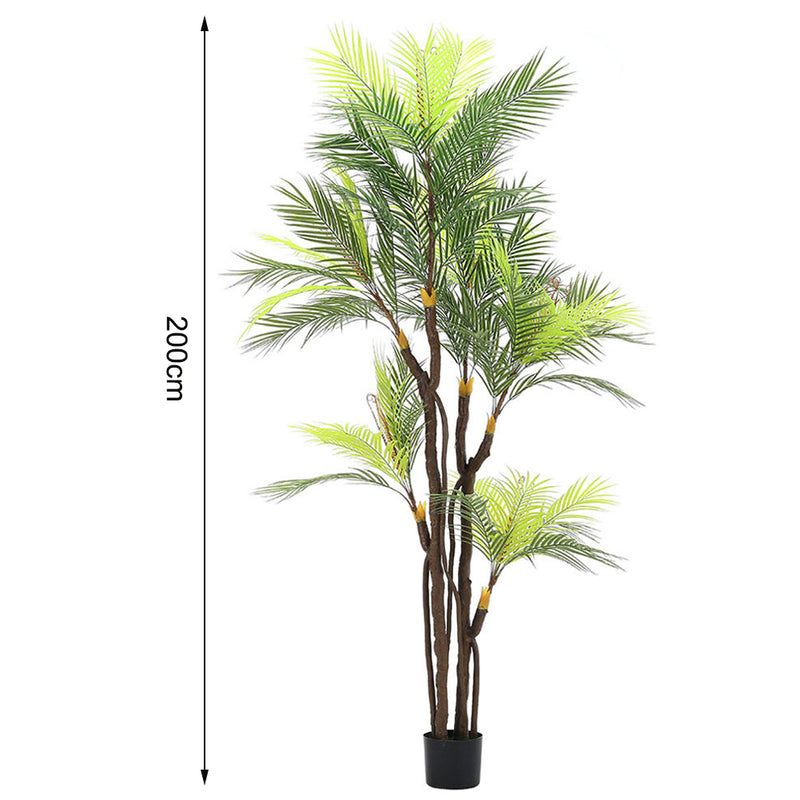 Breeins Artificial Areca Palm Tree in Pot Home Decoration