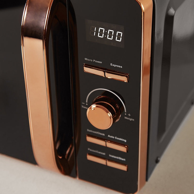 Tower Rose Gold Microwave 20L  - Black