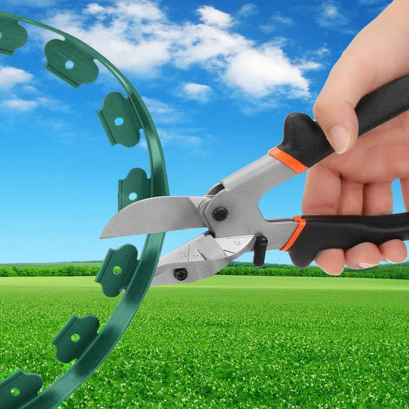 Garden Sanctuary No-Dig L-Shaped Garden Edging with 30 Ground Pegs