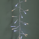 9.3m 720 LED Christmas Cluster String Lights with Timer in White & Warm White on Clear Cable