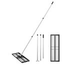 Breeins Garden Lawn Levelling Rake with Aluminium Alloy Rollers