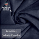 Velvet Chenille Thermal Fleece Lined Single Ring Top Door Curtain