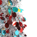 Lifeideas 150cm Multi-Colour Tinsel Christmas Tree
