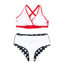 Women Two Piece V-Neckline Bikini Swimsuit