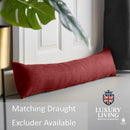 Velvet Chenille Thermal Fleece Lined Single Pencil Pleat Taped Top Door Curtain