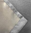 Enhanced Living Vogue Grey Silver Eyelet Thermal Noise reducing Dim Out Curtains - Pair