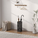 HOMCOM Decorative Umbrella Holder w/ Drip Tray 4 Hooks for Entryway Black
