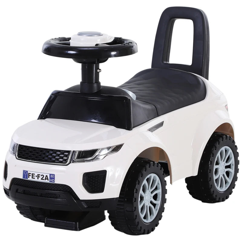 Baby 3 in 1 Rider on Car - White