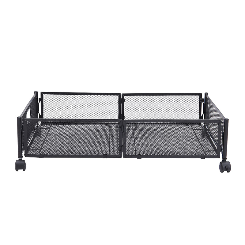 Lifeideas Metal Underbed Wheeled Storage Container