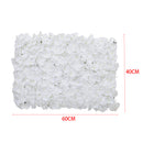 Lifeideas Handcrafted White Silk Hydrangea Flower Panel
