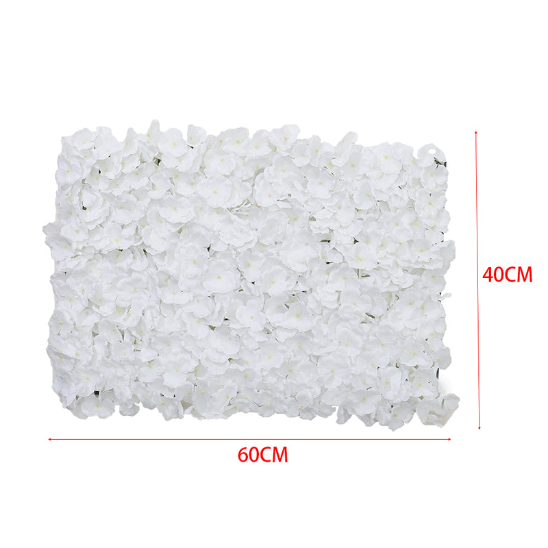 Lifeideas Handcrafted White Silk Hydrangea Flower Panel