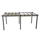 Breeins 10x20ft Aluminium Pergola With Retractable Roof