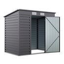 Breeins Outdoor Galvanized Steel Storage Shed 6ft X 4ft