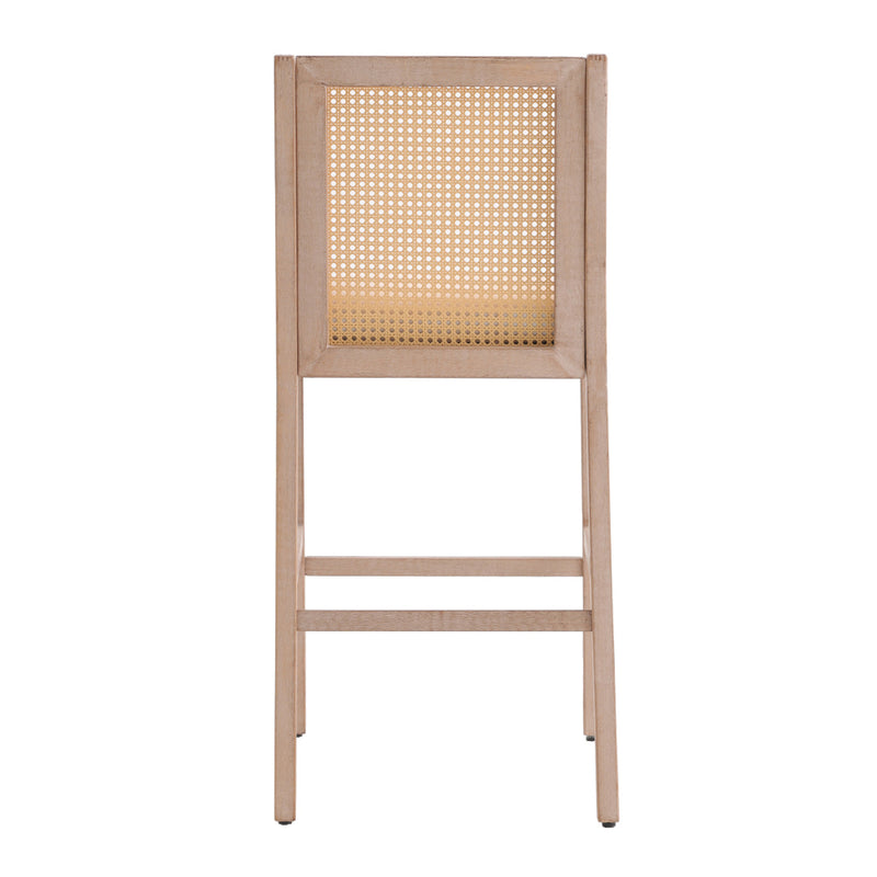 Livingandhome Set of 2 Wooden Frame Bar Stools