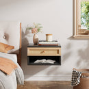 Livingandhome Rustic Floating Bedroom Nightstand