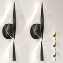 HOMCOM Led Wall Lamp 2 Pack, Modern Indoor Spiral Wall Light