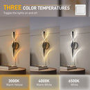 HOMCOM Led Wall Lamp 2 Pack, Modern Indoor Spiral Wall Light