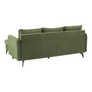 Livingandhome 3-Seater Upholstered Corner Sectional Sofa