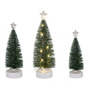 Lifeideas 3PCS Mini Christmas Tree Set with LED Lights