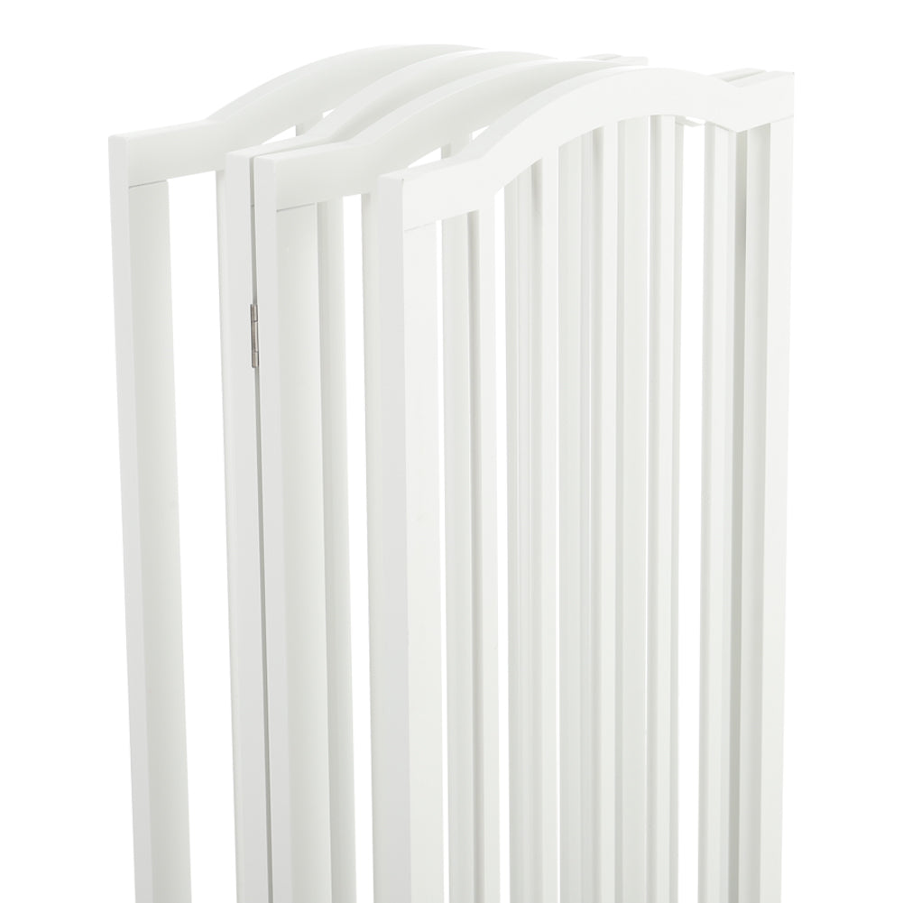 4 Panel Wooden Foldable Safety Gate With Stable Feet