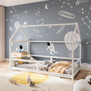 Livingandhome Kidâ??s Pine Wood House Bed