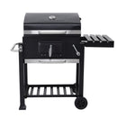 Outdoor Portable Charcoal BBQ Grill Barbecue Trolley
