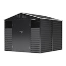 Breeins Durable Charcoal Tool Shed With Shelves