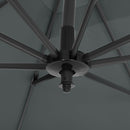 Livingandhome Large Square Canopy Rotating Outdoor Cantilever Parasol