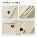 Short Double-Breasted Khaki Jacket