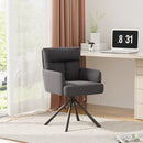 Livingandhome Contemporary Swivel Armchair with Metal Legs